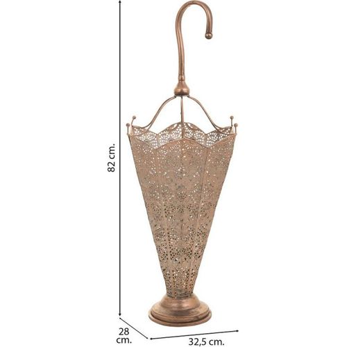 Porte Parapluie En Métal Cuivré Style Vintage Pour Entrée Chic