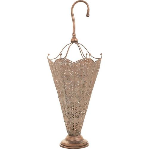 Porte Parapluie En Métal Cuivré Style Vintage Pour Entrée Chic