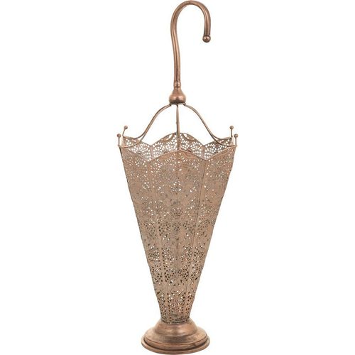 Porte Parapluie En Métal Cuivré Style Vintage Pour Entrée Chic