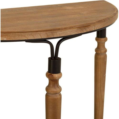 Console Bois Et Métal Marron Style Industriel Élégant