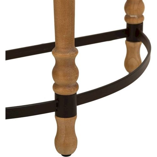 Console Bois Et Métal Marron Style Industriel Élégant