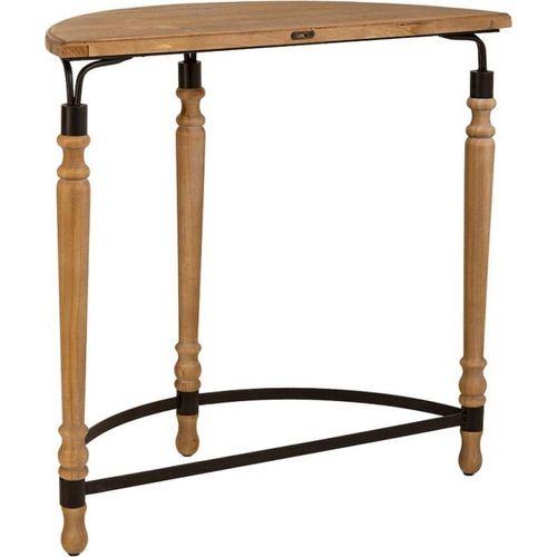 Console Bois Et Métal Marron Style Industriel Élégant