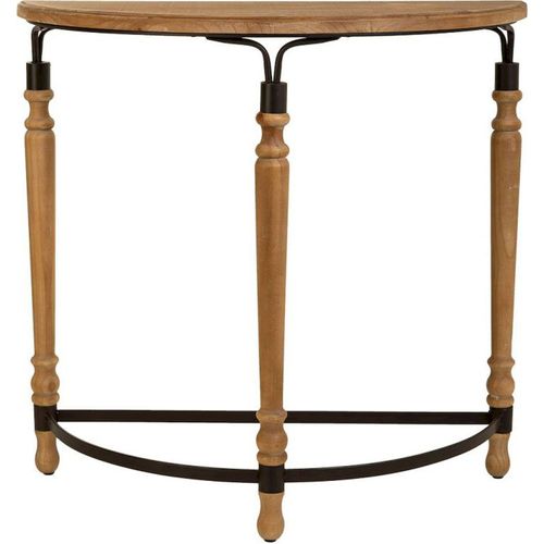 Console Bois Et Métal Marron Style Industriel Élégant