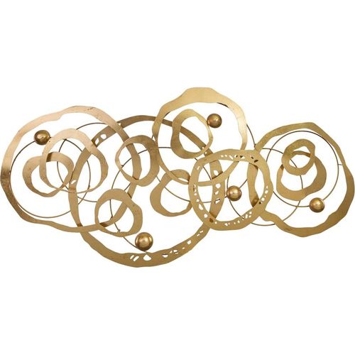 Décoration Murale Contemporaine En Fibres Naturelles Dorées