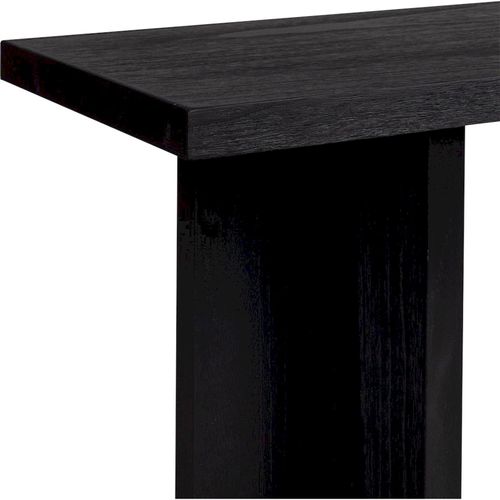 Console En Bois Noir Style Contemporain Pour Entrée Élégante