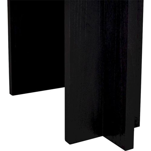 Console En Bois Noir Style Contemporain Pour Entrée Élégante