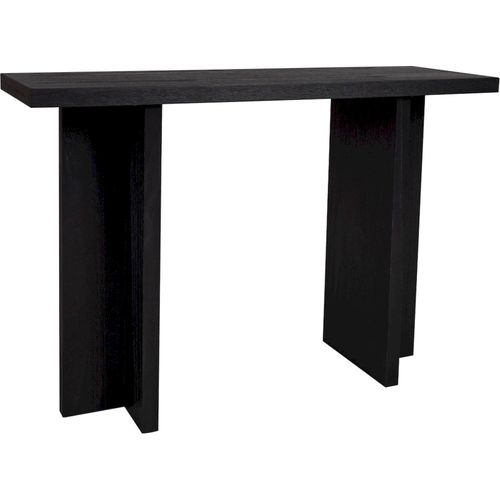 Console En Bois Noir Style Contemporain Pour Entrée Élégante