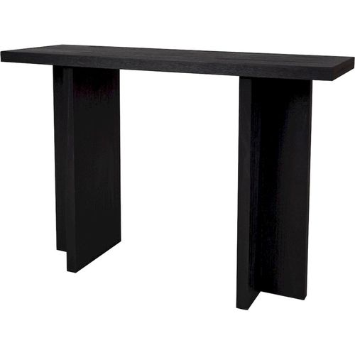 Console En Bois Noir Style Contemporain Pour Entrée Élégante