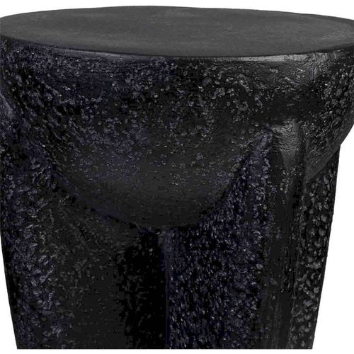 Table D'appoint Contemporaine Noire En Bois Forme Irrégulière