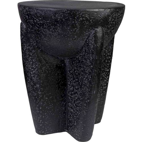 Table D'appoint Contemporaine Noire En Bois Forme Irrégulière