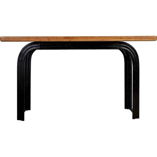 Console En Bois Noir Style Industriel Pour Entrée Élégante