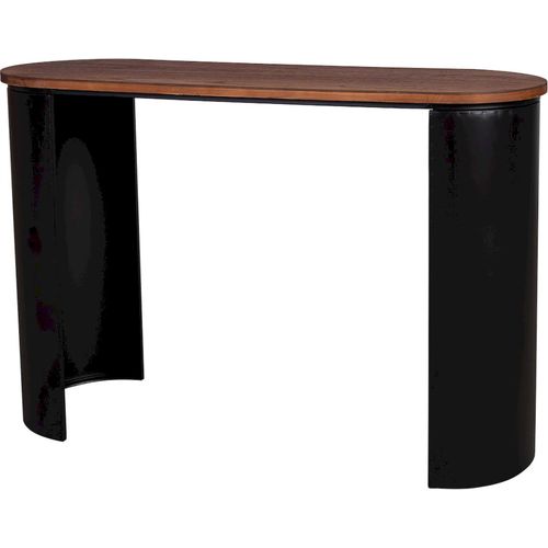 Console D'entrée Bois Noir Style Contemporain