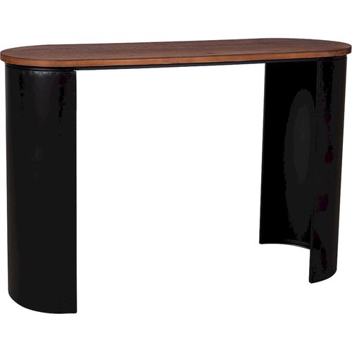 Console D'entrée Bois Noir Style Contemporain