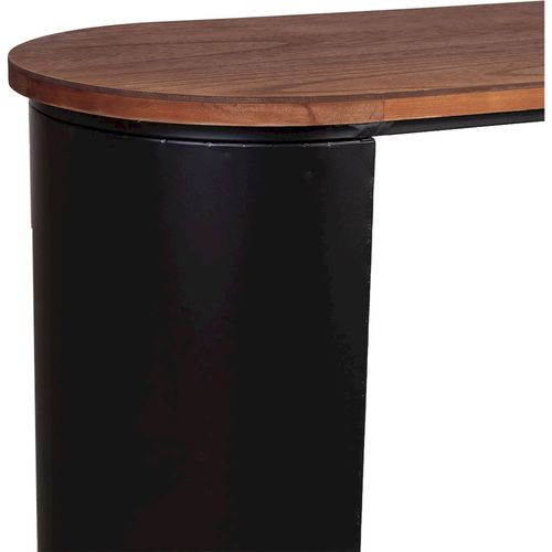 Console D'entrée Bois Noir Style Contemporain