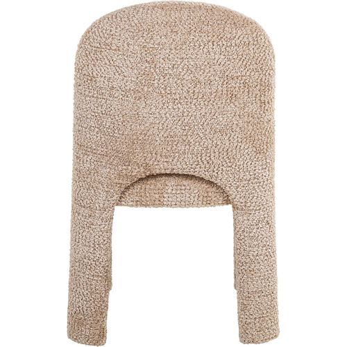 Chaise Salle à Manger Élégante Tissu Beige Design Contemporain