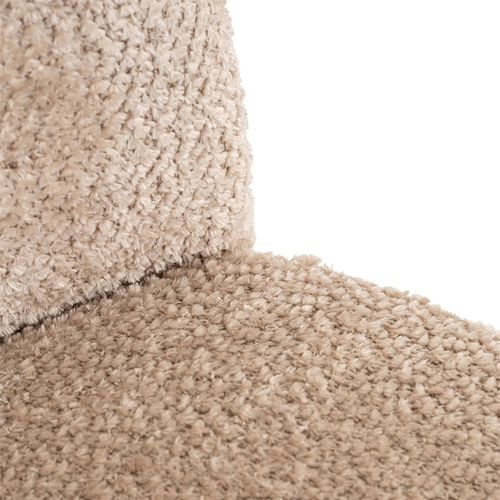 Chaise Salle à Manger Élégante Tissu Beige Design Contemporain