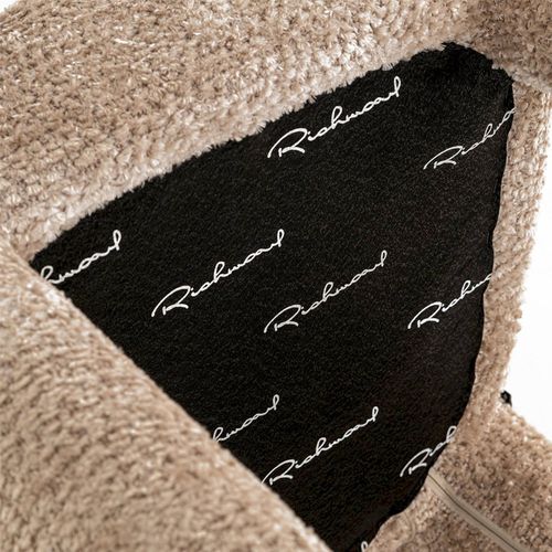 Chaise Salle à Manger Élégante Tissu Beige Design Contemporain