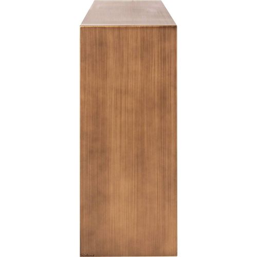 Console Murale Design Doré Brossé Style Contemporain