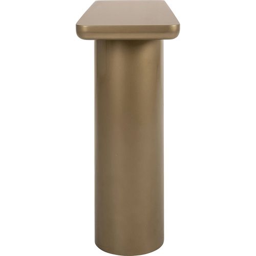 Console Murale Élégante Finition Dorée Design Contemporain