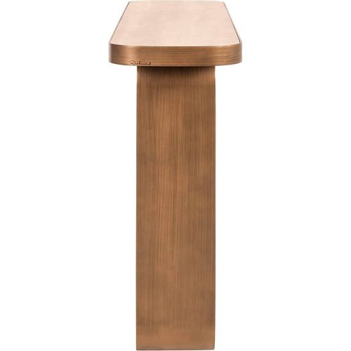 Console Murale Design Doré Brossé Élégance Contemporaine