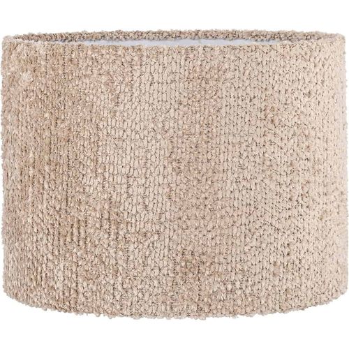 Abat Jour Élégant Beige Effet Texturé Intérieur Blanc