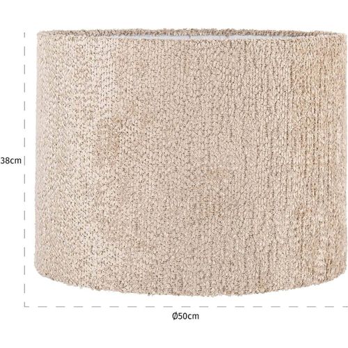 Abat Jour Tissu Beige Effet Texturé Pour Une Lumière Chaleureuse
