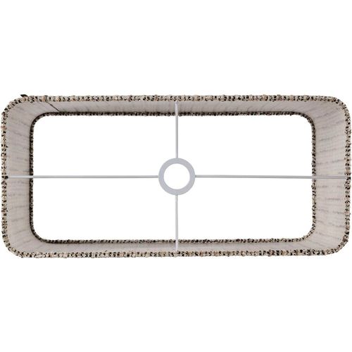 Abat Jour Rectangulaire Tissé Effet Naturel Tendance Salon