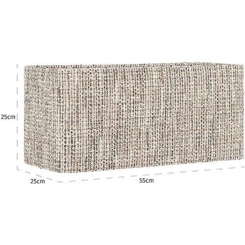 Abat Jour Rectangulaire Tissé Effet Naturel Tendance Salon