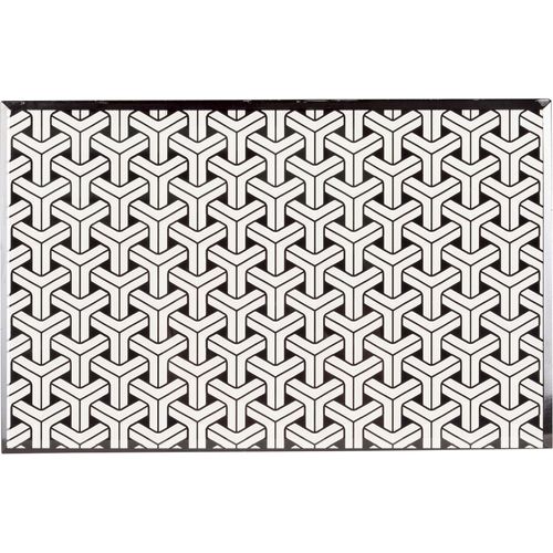 Boîte De Rangement Design Noir Et Blanc Motif Géométrique