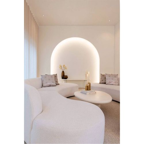 Meuble TV Design Courbes Finition Claire Et Look Organique