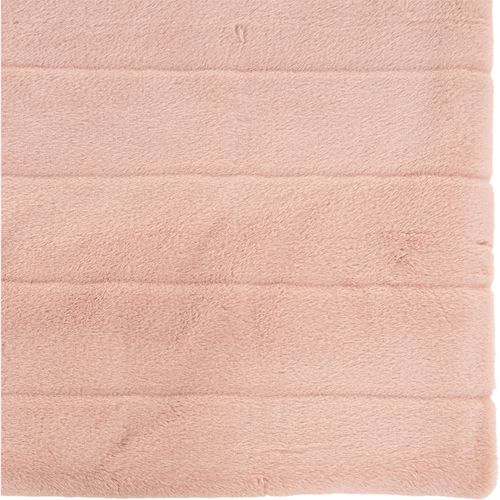Plaid Doux Fausse Fourrure Rose Cocooning Pour Salon Cosy
