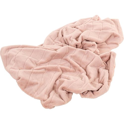 Plaid Doux Fausse Fourrure Rose Cocooning Pour Salon Cosy