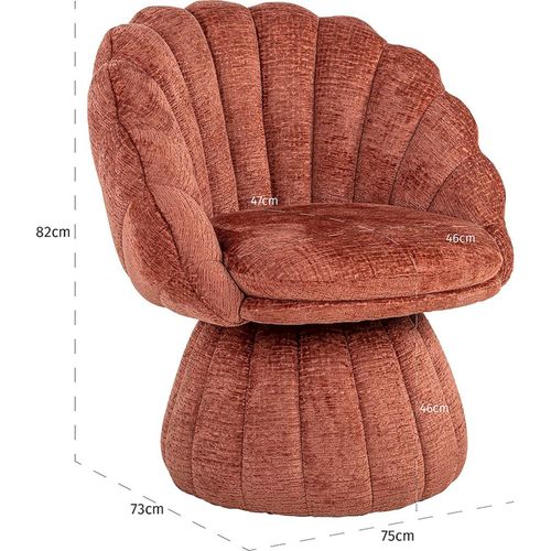 Fauteuil Lounge Rose Blush Cocooning Velours Élégant