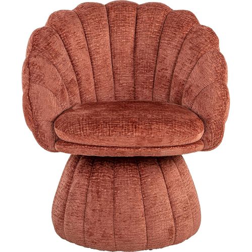 Fauteuil Lounge Rose Blush Cocooning Velours Élégant