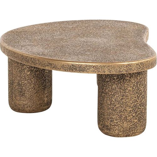 Table Basse Design Bronze Forme Organique Élégante