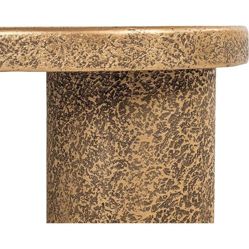 Table Basse Design Bronze Forme Organique Élégante