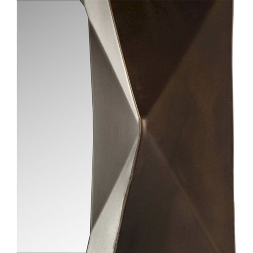 Miroir Mural Doré Design Contemporain Effet Facetté Élégant