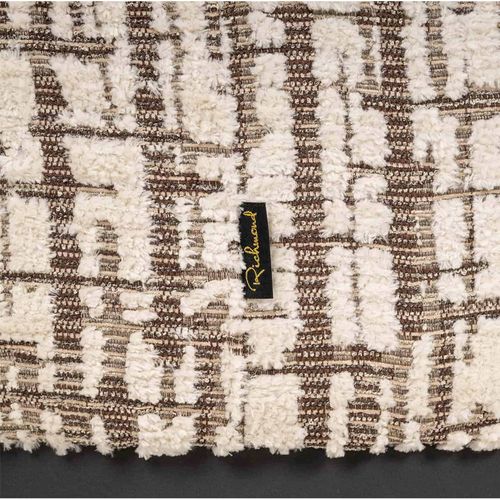 Fauteuil Lounge Design Tissu Crème Confort Dalia