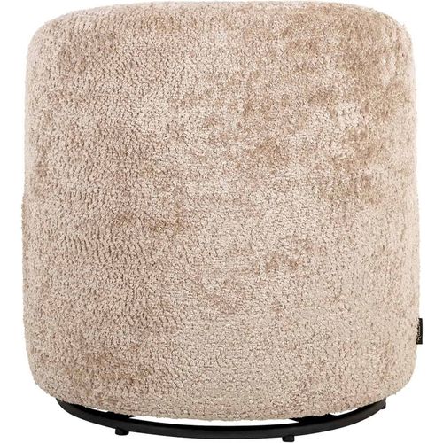 Fauteuil Lounge Enfant Doux Effet Mouton Pivotant Naturel
