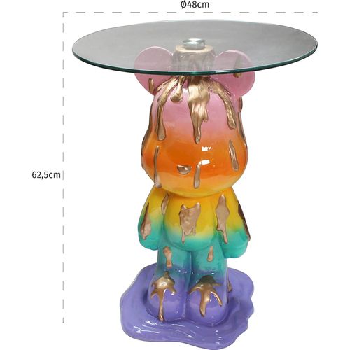 Table Dappoint Design Multicolore En Résine Et Verre Urban Chic