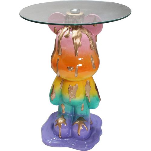 Table Dappoint Design Multicolore En Résine Et Verre Urban Chic