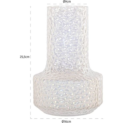 Vase En Verre Iridescent Décoratif Élégant