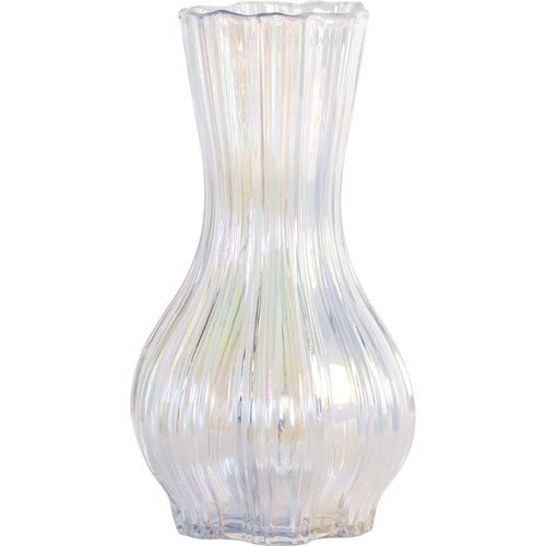 Vase Décoratif Iridescent En Verre Soufflé Pour Intérieur Raffiné