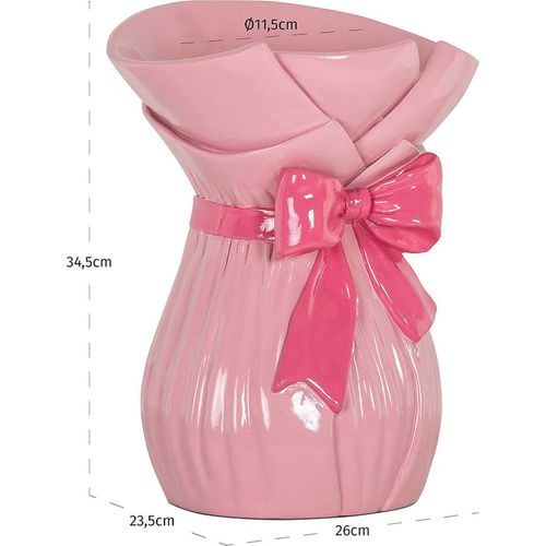 Vase Décoratif Rose En Polyresine Style Élégant Et Raffiné