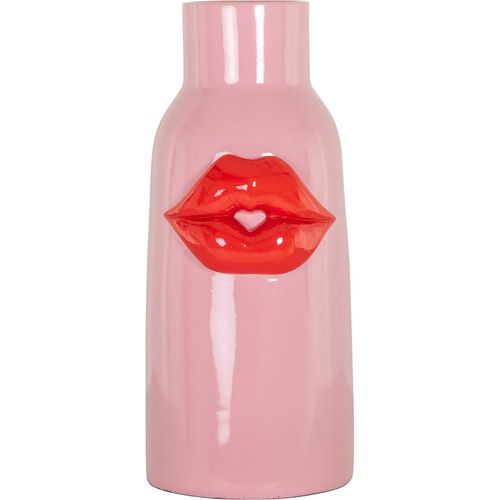 Vase Décoratif Rose Design Lèvres En Polyresine Élégant