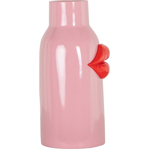 Vase Décoratif Rose Design Lèvres En Polyresine Élégant