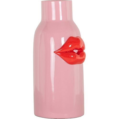 Vase Décoratif Rose Design Lèvres En Polyresine Élégant
