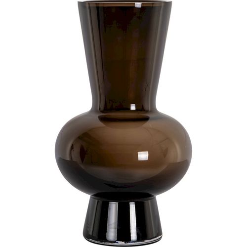 Vase Décoratif En Verre Brun Design Contemporain Élégant