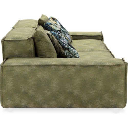 Canapé Vert Tissu Premium Confort Vip Style Contemporain