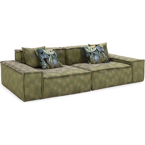 Canapé Vert Tissu Premium Confort Vip Style Contemporain